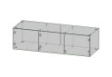Image 2 - Антресоль Kredens furniture Venus / Винус (0033) 3-дверная 150 см, белый