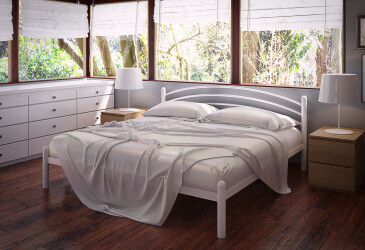 Фото Ліжко Tenero Маранта металеве із вкладом метал + ДВП 160х200