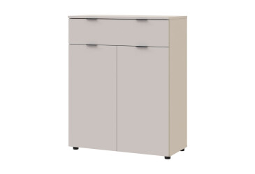 Фото Комод Doros Рон 2 2-дверный с ящиком 80 см Кашемир