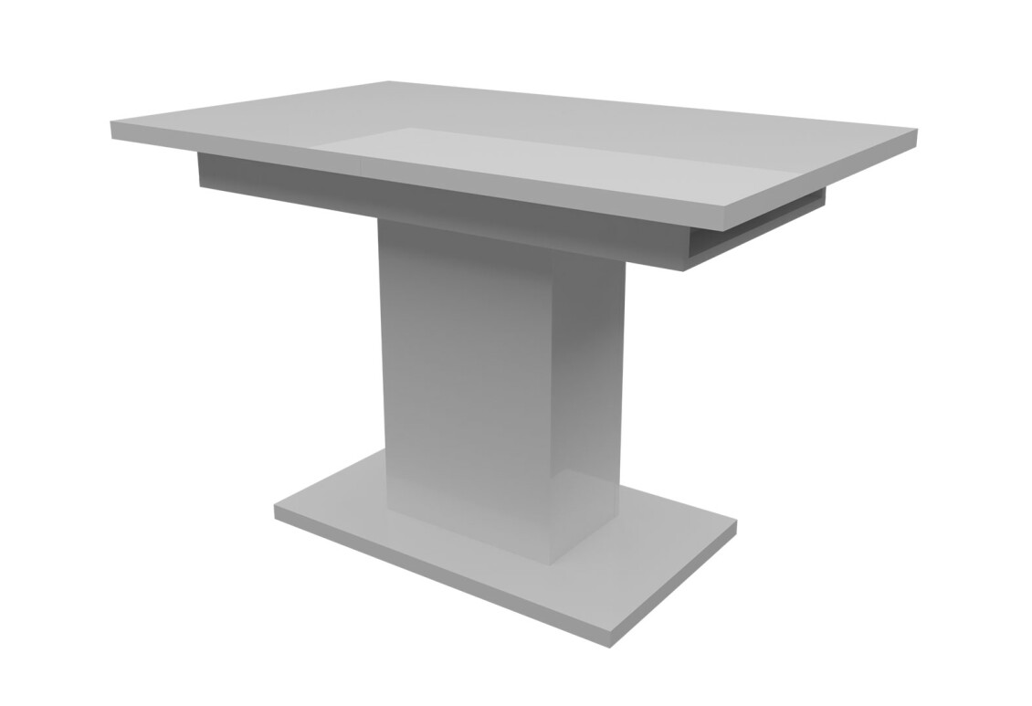 Фото Стол Неман Твист раздвижной 110/150х67,5, белый глянец