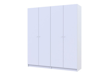 Фото Шкаф Doros Promo / Промо 2+2 ДСП 4-дверный 180 см белый