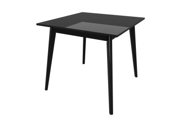 Фото Стол Неман Турин 78х780, чёрный глянец