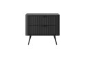 Image 3 - Прикроватная тумба Perfect Home Ланте / Lante с 2 ящиками 63 см, черный, черные ножки