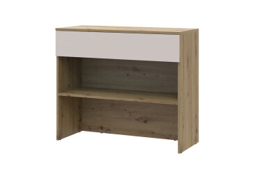 Фото Тумба для обуви Doros Сплит с ящиком 94x39x80 см Дуб Артизан / Кашемир