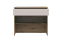 Фото 5 - Тумба для обуви Doros Сплит с ящиком 94x39x80 см Дуб Артизан / Кашемир
