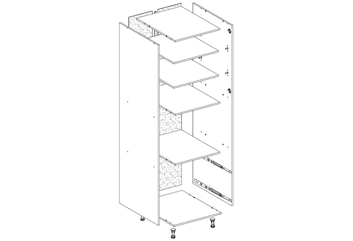 Фото Корпус П 60 ДШ (h-920) Favorit Svit Mebliv