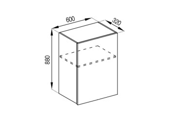 Фото Корпус В 60 под вытяжку (h-920)