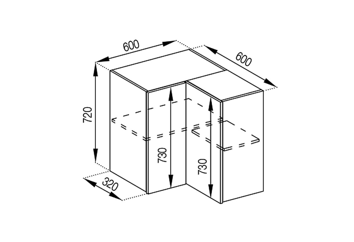 Фото В 60x60 угол прямой Софи Svit Mebliv