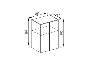 Фото В 60 под вытяжку (h-920) Софи Лак Svit Mebliv