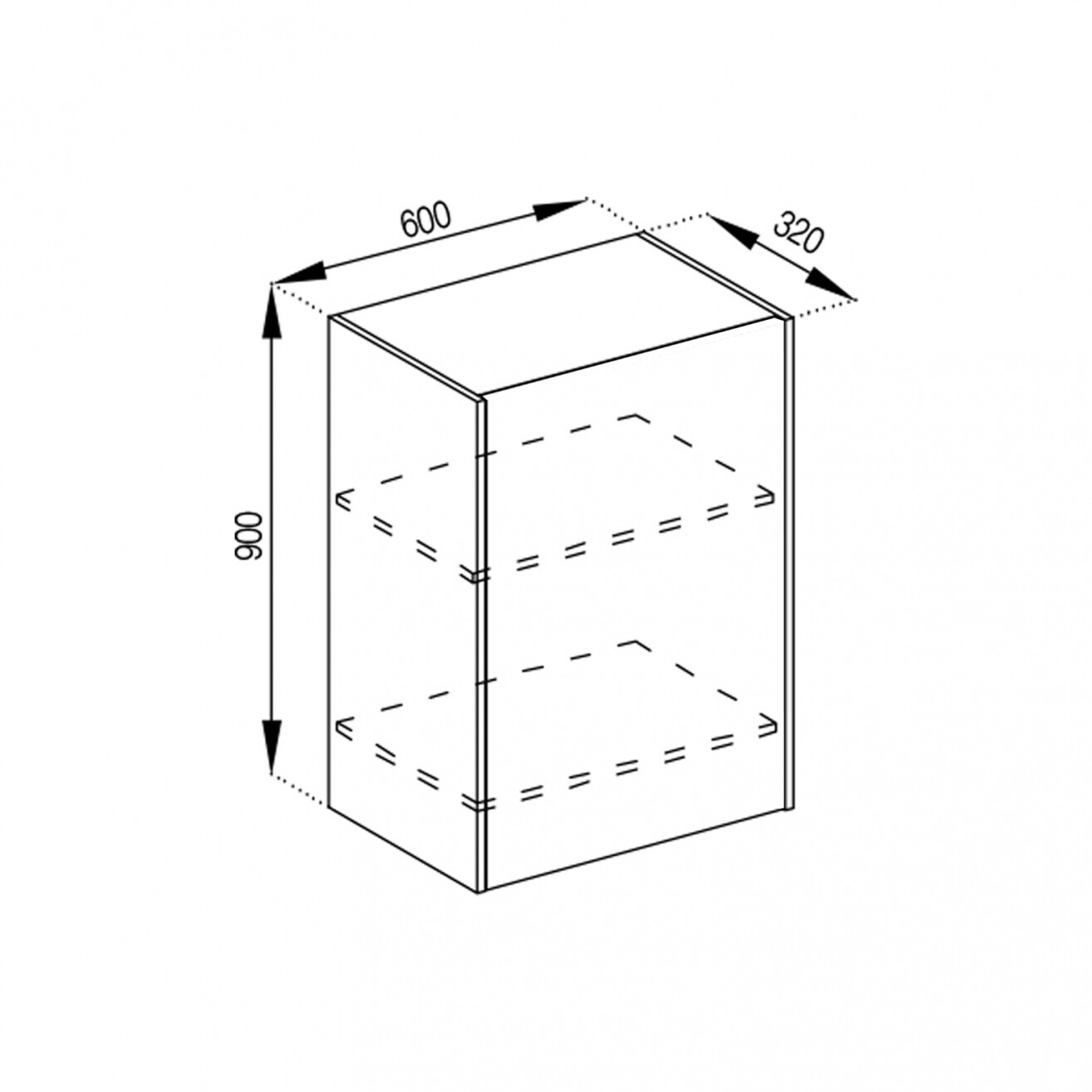 Фото 1 - Корпус В 60 Окап Графити Svit Mebliv