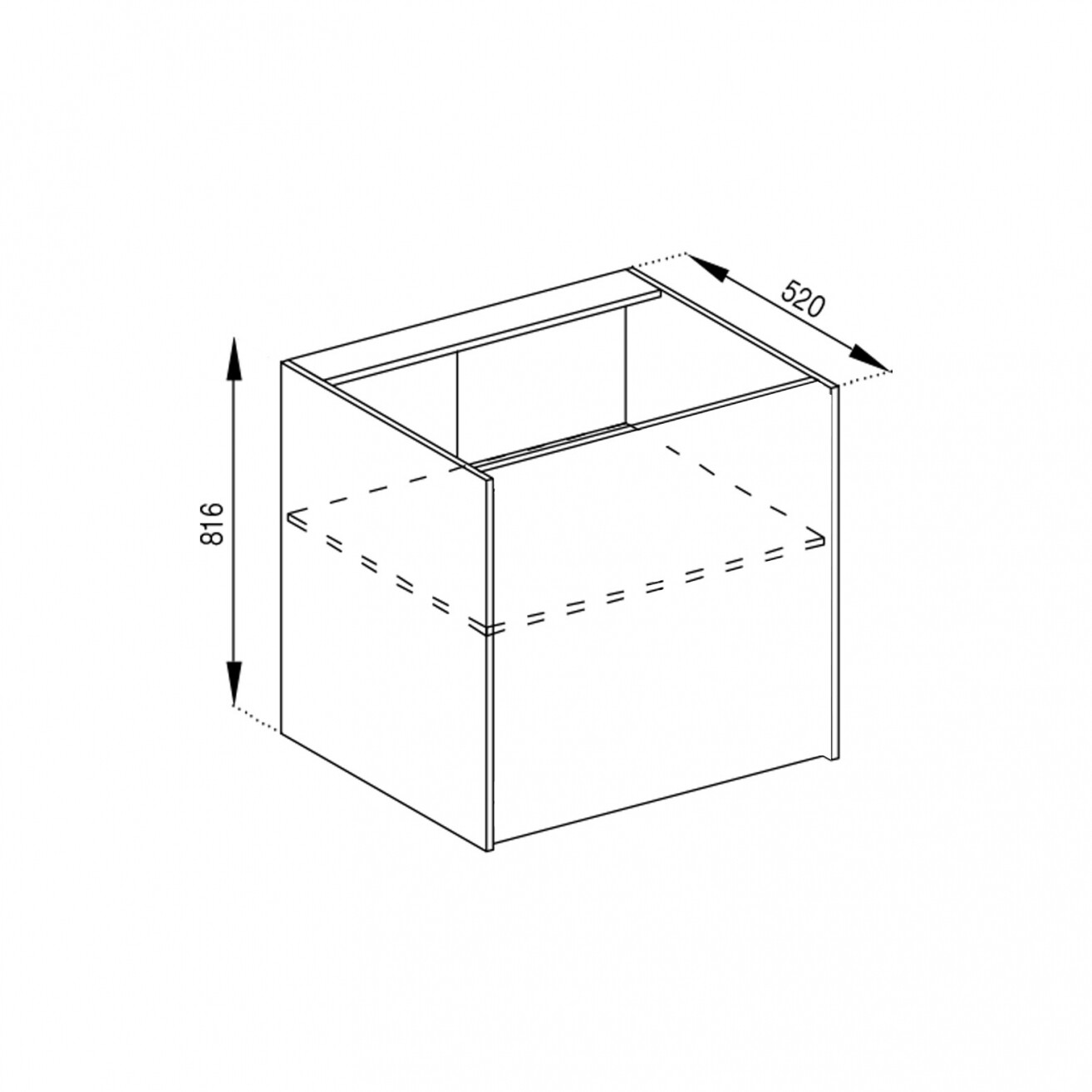 Фото 1 - Корпус Н 60 2Д Графити Svit Mebliv