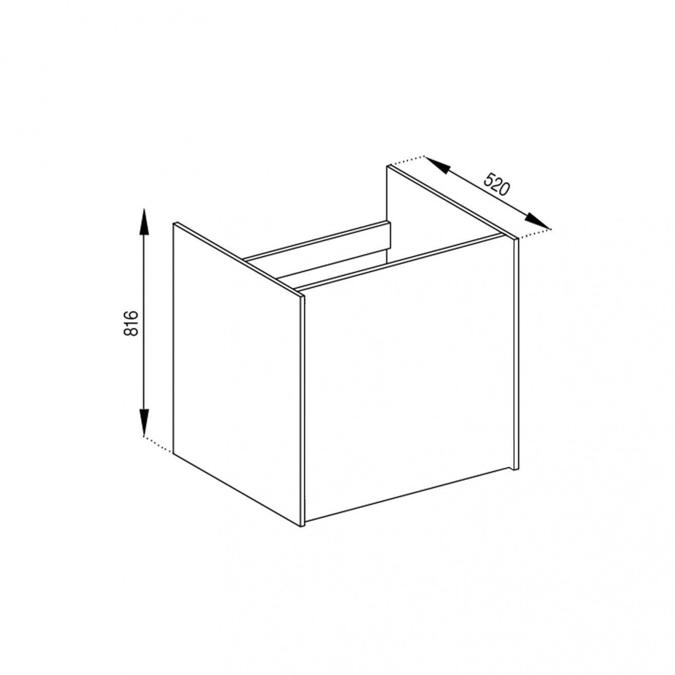 Фото 1 - Корпус Н 60 М Графити Svit Mebliv