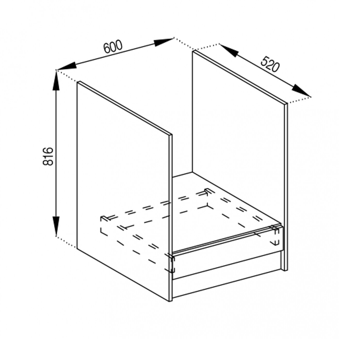 Фото 1 - Корпус Н 60 Пл Графити Svit Mebliv
