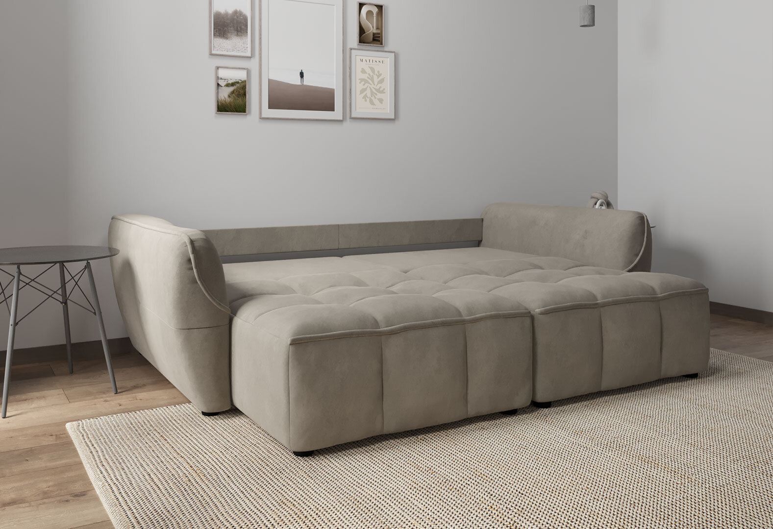Фото 6 - Диван Вика Монтана 245x125 см, бежевый (Zenit 128)