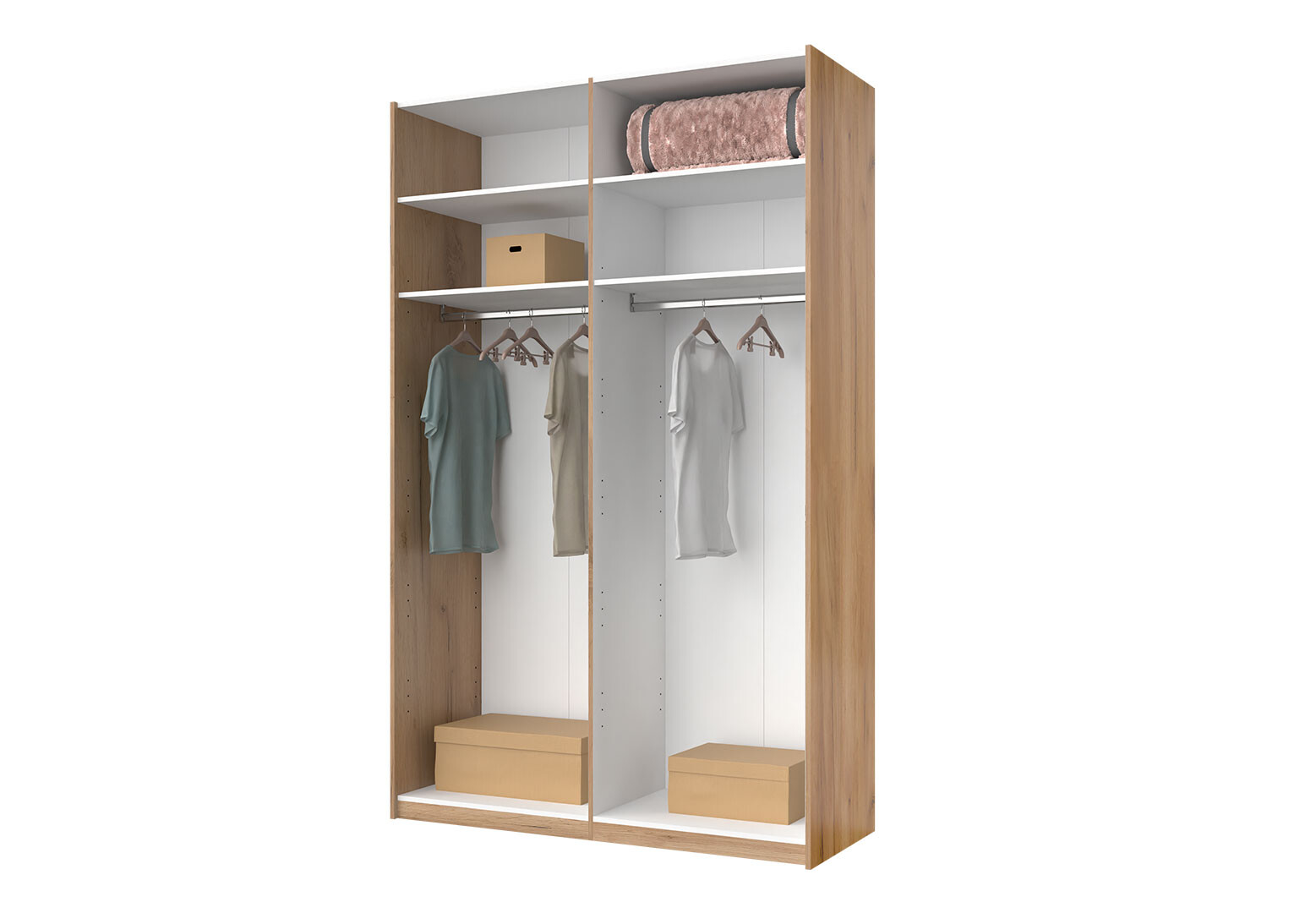 Фото 6 - Шкаф-купе МироМарк Асти с зеркалом 2-дверный 150х240 см Глянец Белый серия Н