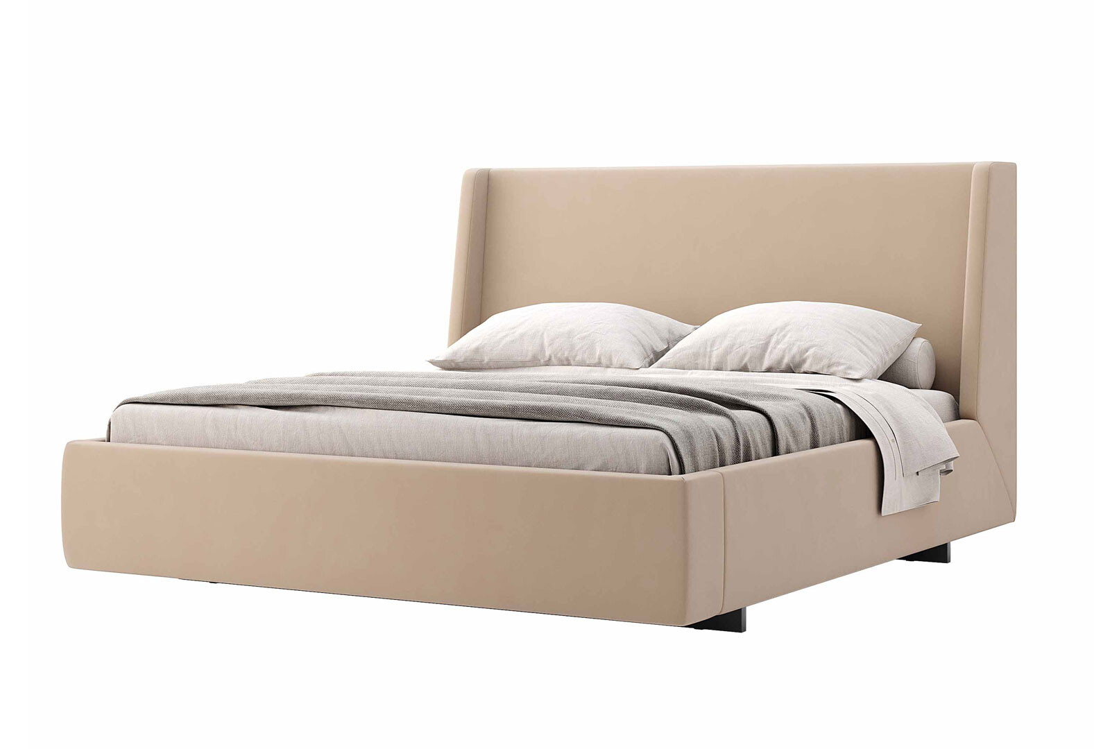 Фото 1 - Ліжко-подіум MiroMark Бруно (без вкладу) 160х200 см, беж