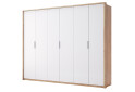 Фото 1 - Шкаф МироМарк Асти 6-дверный 274 см Дуб крафт/Белый серия Н