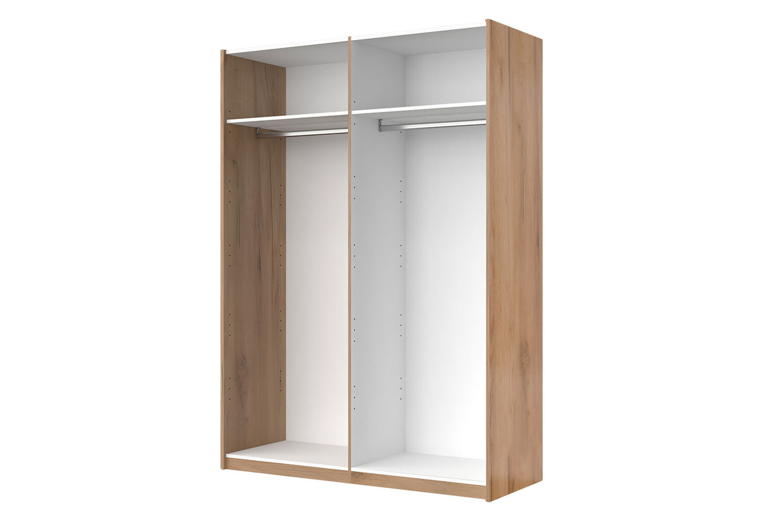 Фото 2 - Шкаф-купе МироМарк Луна 2-дверный с зеркалом 150х210 см фасады Лава, серия Н