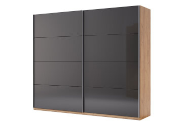 Image Шафа-купе MiroMark Луна 2-дверна 250х210 см фасади Лава, серія Н