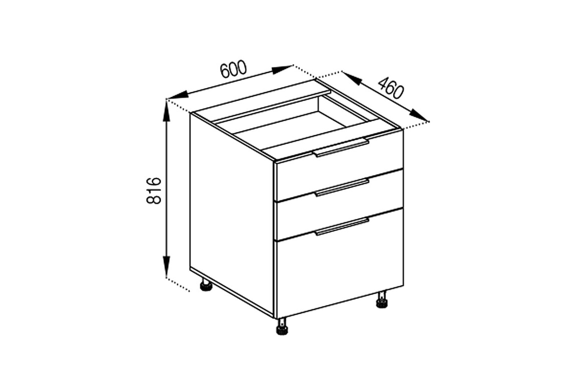 Фото Н 60 3Ш (2+1) LUX Алиса Svit Mebliv