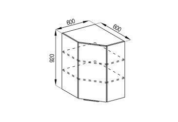 Фото В 60x60 (h-920) Алиса Лак Svit Mebliv