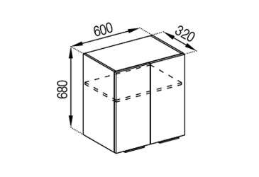 Фото В 60 під витяжку Аліса Лак Світ Меблів