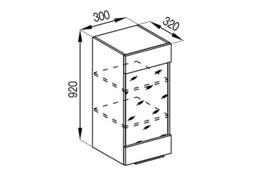 Фото В 30 Ск (h-920) Аліса Лак Світ Меблів