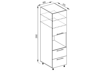 Фото П 60 ДШ LUX (h-920) Адель Svit Mebliv