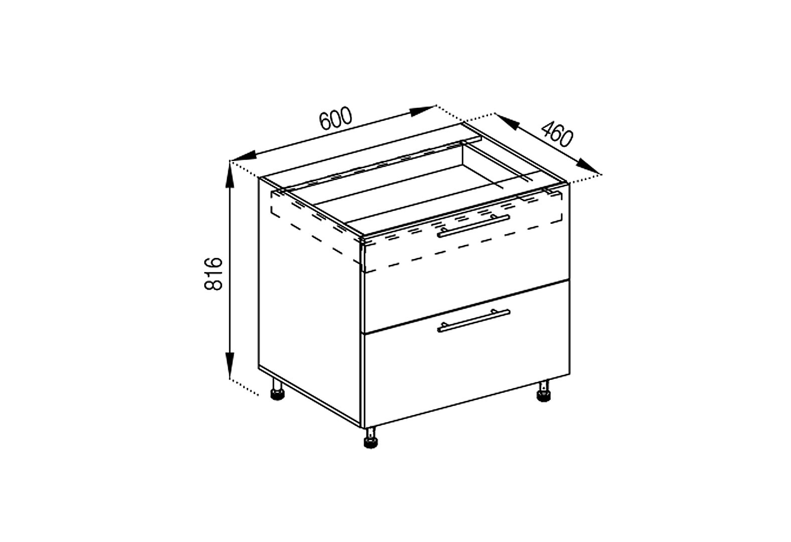 Фото 1 - Н 60 Ш (+ ВШ) LUX Адель Svit Mebliv