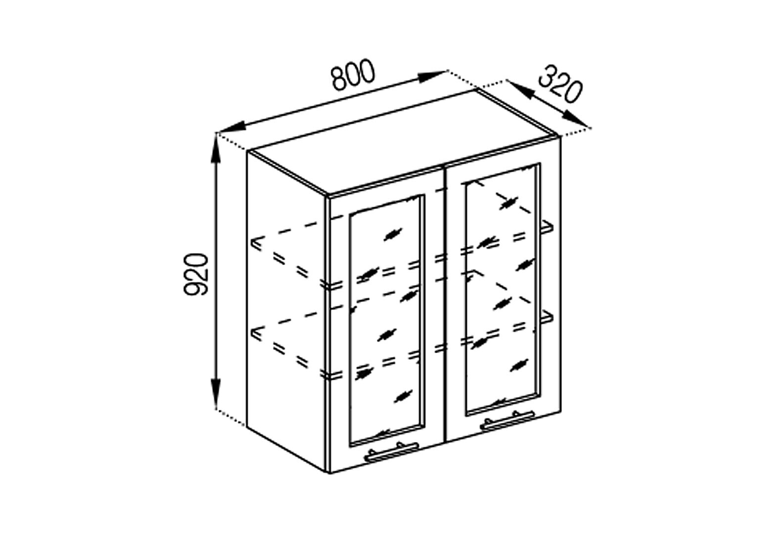 Фото 1 - В 80 Ск (h-920) Адель Світ Меблів