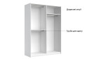 Фото 16 - Шафа-купе MiroMark Фемілі 2-дверна 150х210 см Біла, серія Н