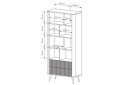 Изображение 5 - Шкаф-стеллаж открытый Perfect Home Ланте / Lante с 2 ящиками 88 см, бежевый, черные ножки