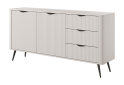 Изображение 1 - Комод Perfect Home Ланте / Lante 2-дверный с 3 ящиками 163 см, бежевый, черные ножки