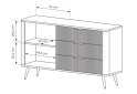 Изображение 5 - Комод Perfect Home Ланте / Lante 1-дверный с 3 ящиками 138 см, черный, золотые ножки