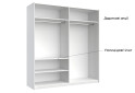 Фото 12 - Шкаф-купе МироМарк Фемили 2-дверный 200х210 см Белый, серия Н