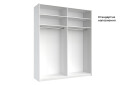 Фото 6 - Шафа-купе MiroMark Фемілі 2-дверна 200х240 см Біла, серія Н