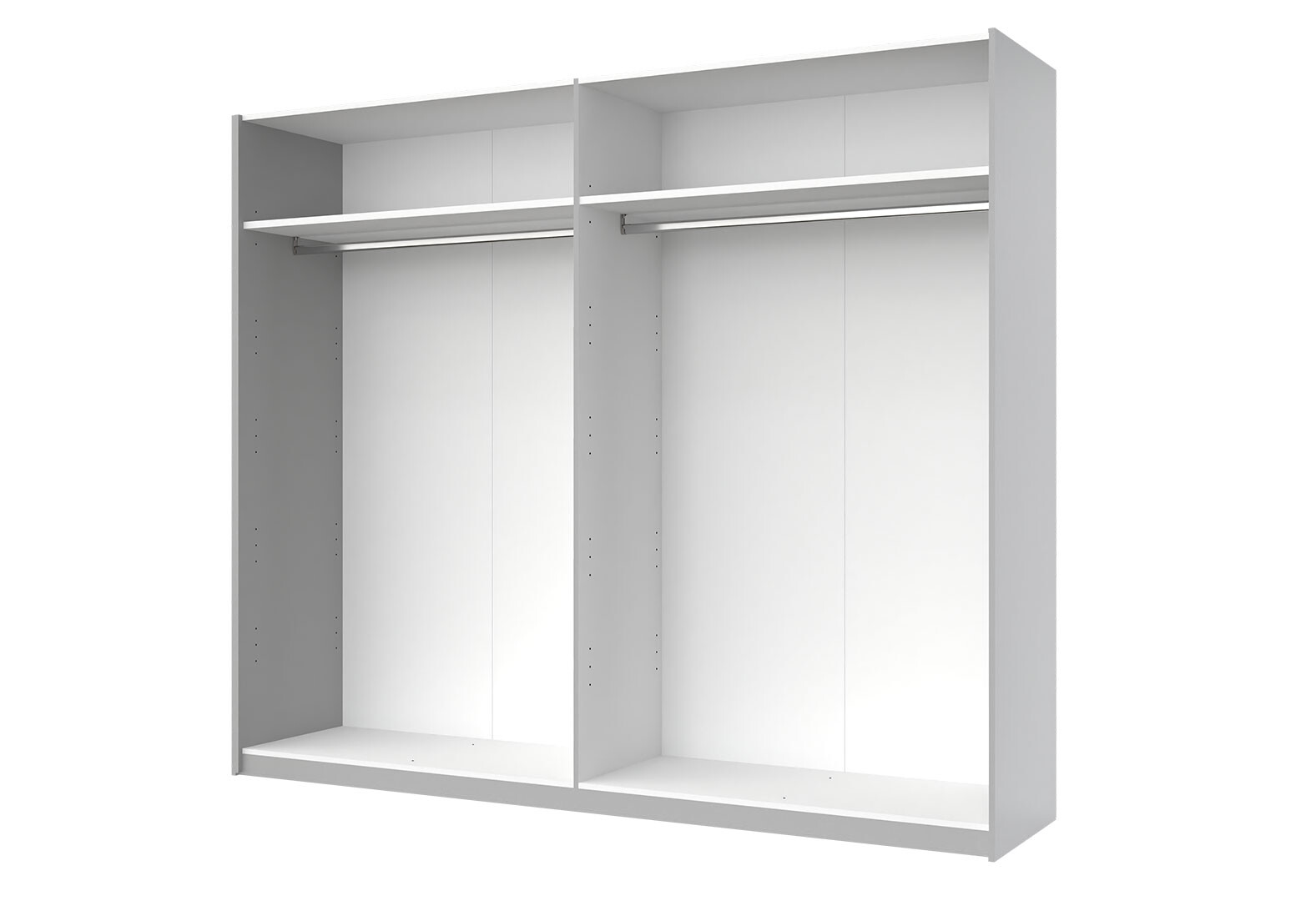 Фото 2 - Шафа-купе MiroMark Фемілі 2-дверна 250х210 см Біла, серія Н