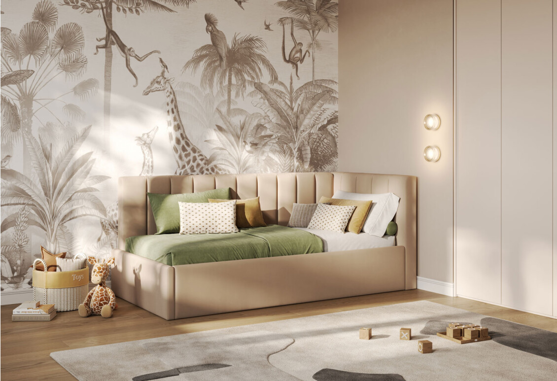 Фото Ліжко м'яке MiroMark Шайн 90х200 см підйомне