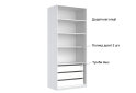 Image 11 - Шафа MiroMark Фемілі 2-дверна 90 см Біла, серія Н