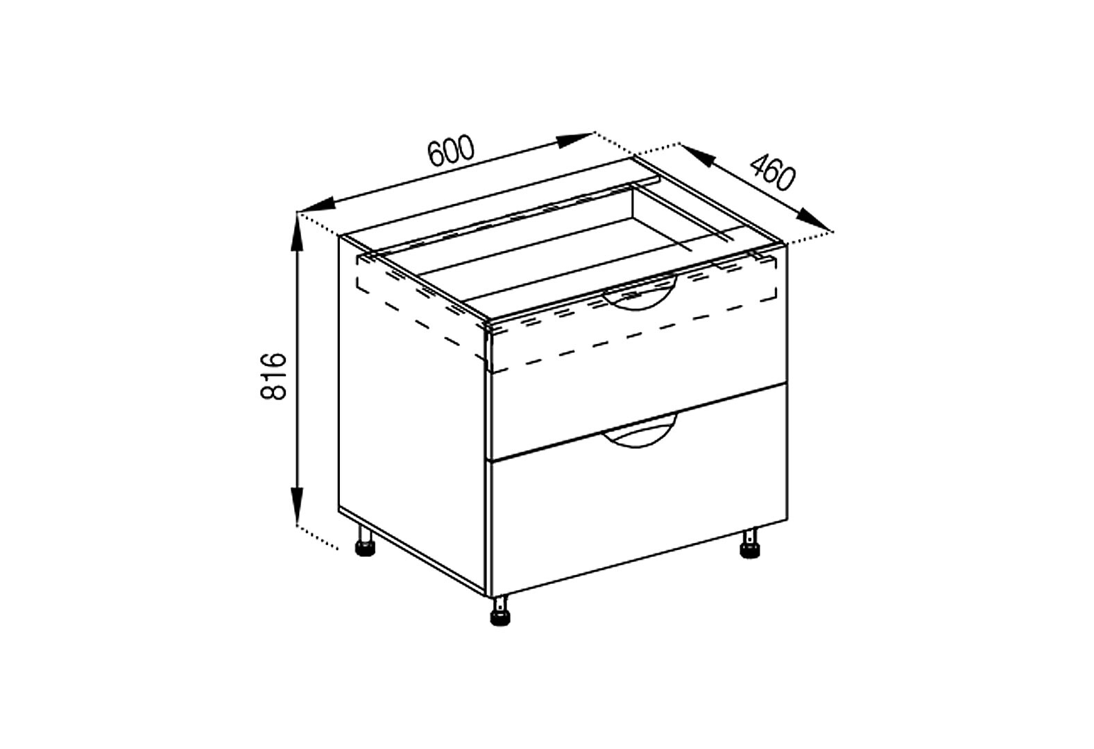 Фото 1 - Н 60 Ш (+ ВШ) LUX Адель Люкс Svit Mebliv