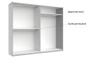Image 18 - Шкаф-купе МироМарк Фемили 2-дверный 250х210 см Белый, серия Н