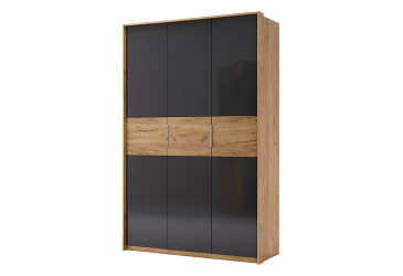 Фото Шкаф МироМарк Рамона 3-дверный 140 см Дуб крафт/Лава, серия Н