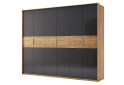 Фото 1 - Шафа MiroMark Рамона 6-дверна 274 см Дуб крафт/Лава, серія Н