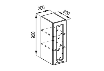 Фото В 30 Ск (h-920) Адель Люкс Svit Mebliv