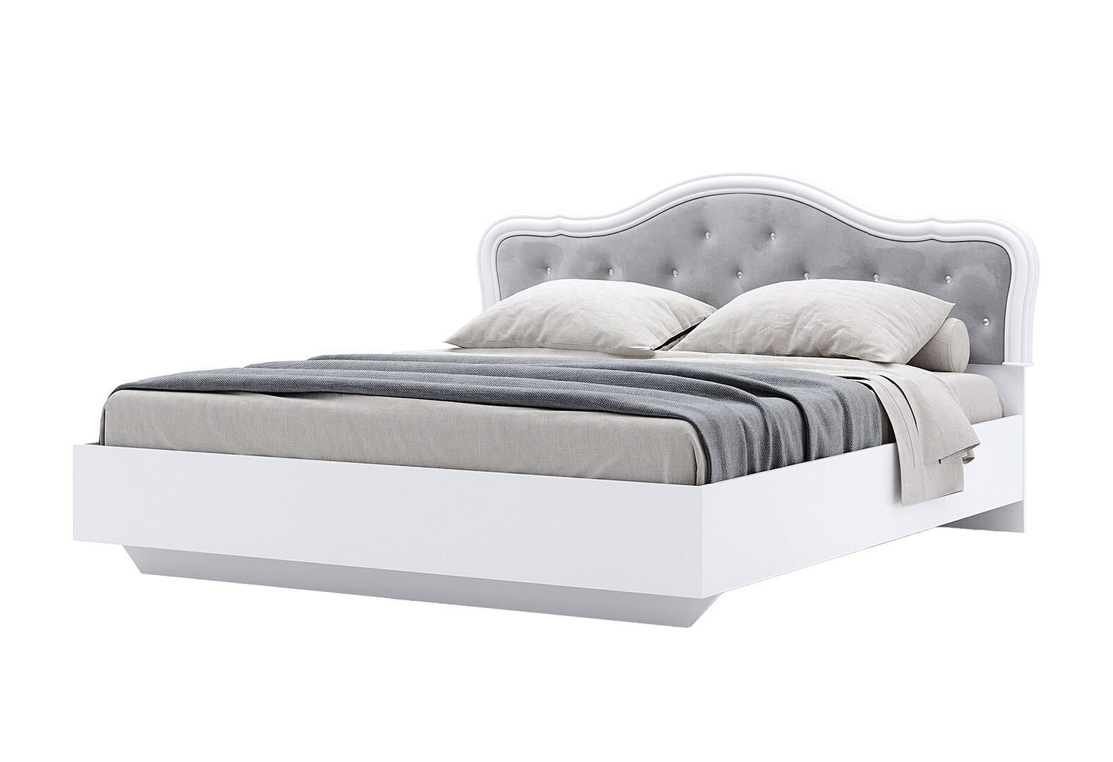 Фото 1 - Ліжко MiroMark Луїза (без вкладу) 180х200 см, біле