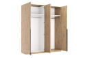 Фото 3 - Шафа MiroMark Тедді 4-дверна із дзеркалом 179 см дуб артізан, серія Н