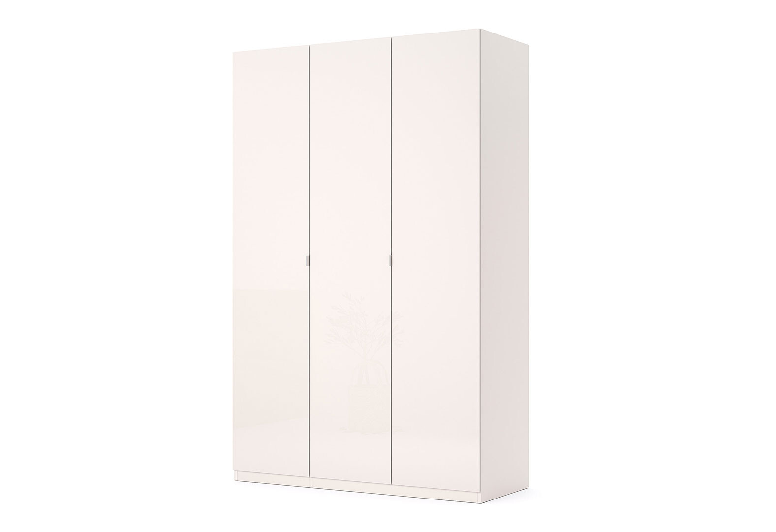 Фото 1 - Шкаф МироМарк Лили / Lily 3-дверный 134 см, глянец кашемир, серия Н