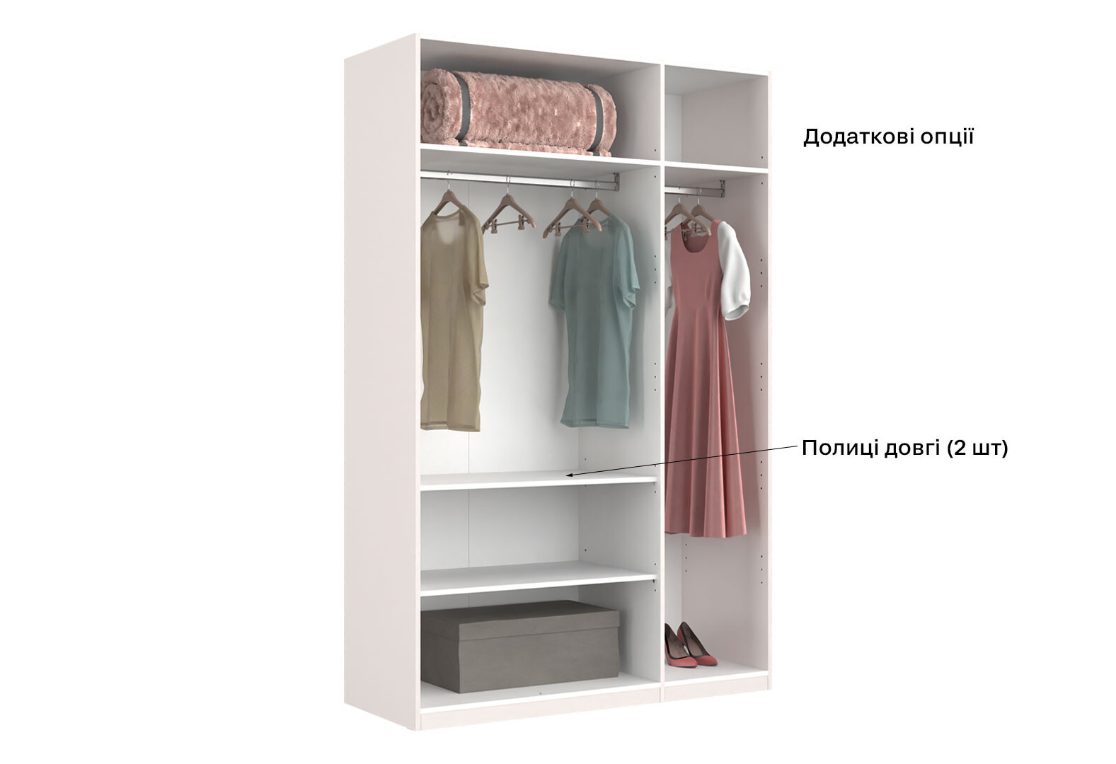 Фото 9 - Шкаф МироМарк Лили / Lily 3-дверный 134 см, глянец кашемир, серия Н