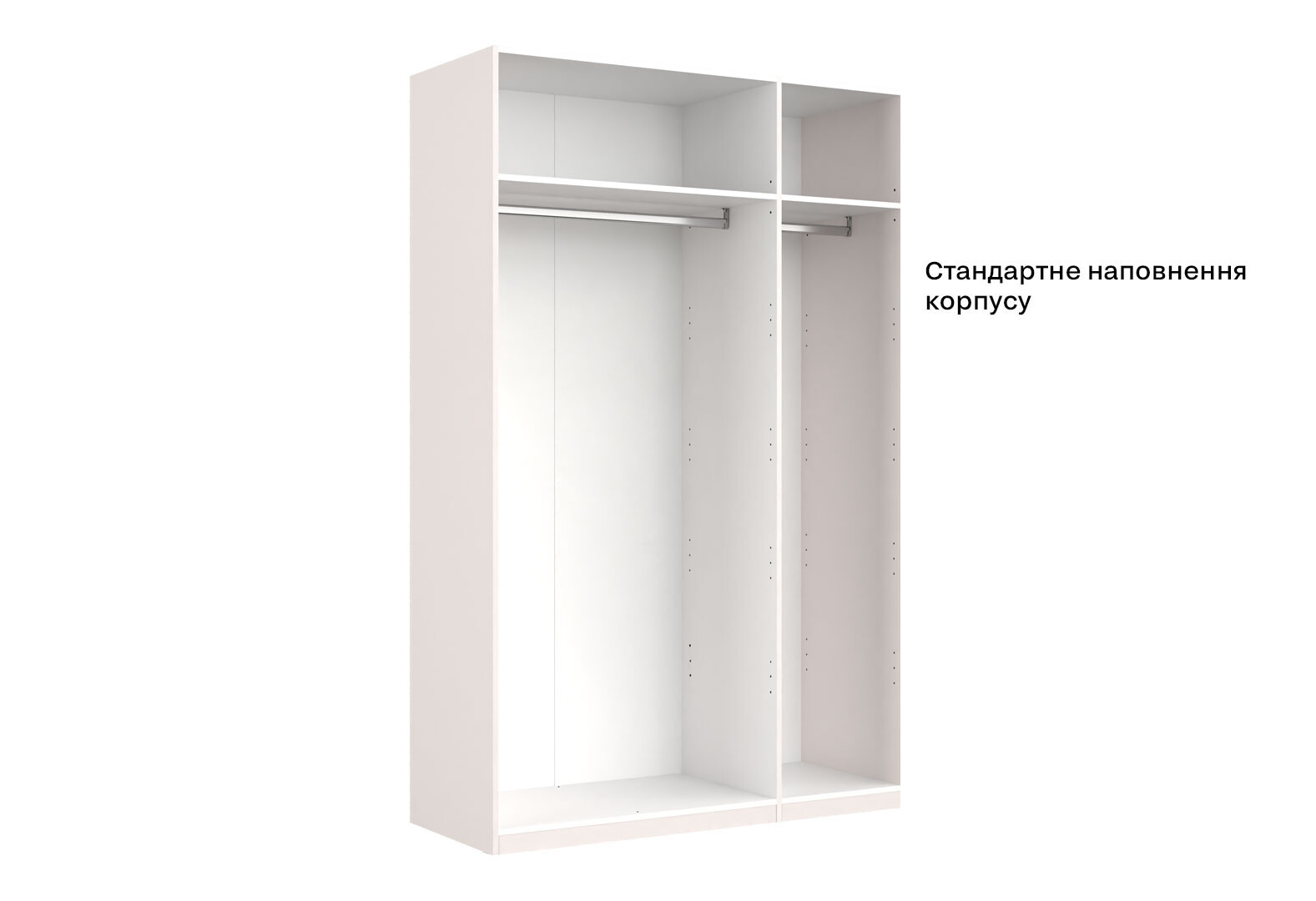 Фото 6 - Шкаф МироМарк Лили / Lily 3-дверный 134 см, глянец кашемир, серия Н