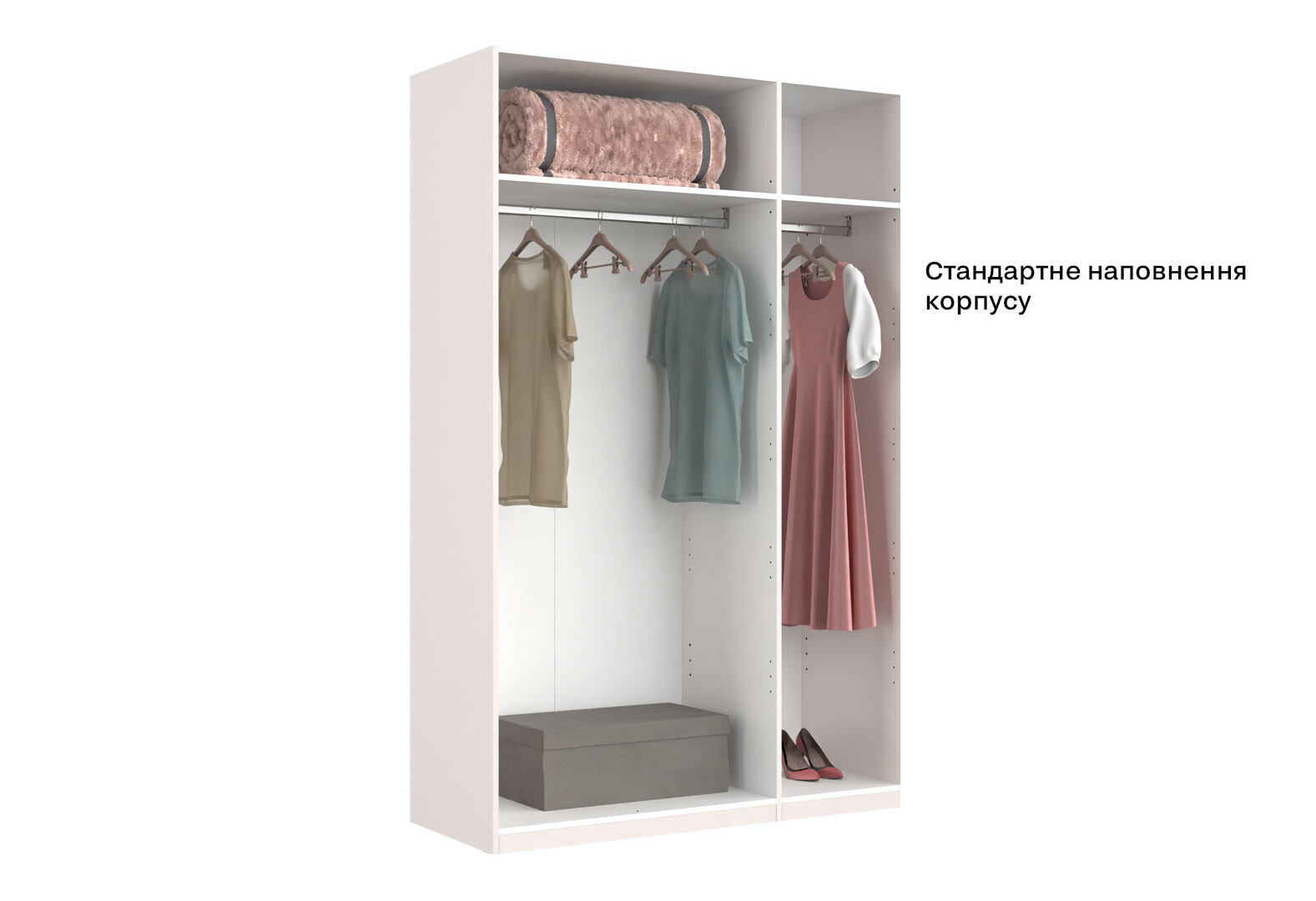 Фото 7 - Шкаф МироМарк Лили / Lily 3-дверный 134 см, глянец кашемир, серия Н